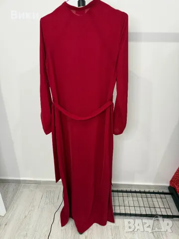 Червена рокля в размер S, снимка 14 - Рокли - 48428168