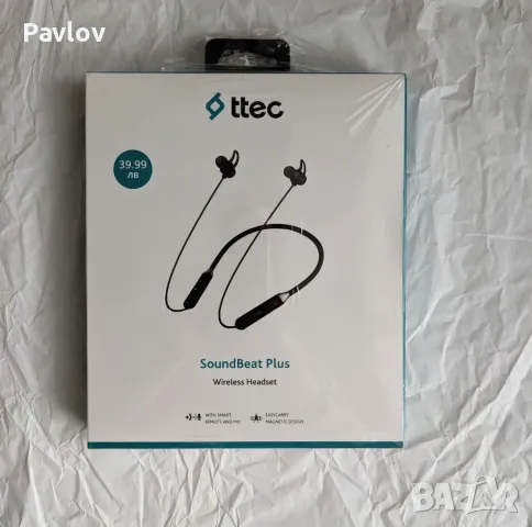 Bluetooth слушалки Ttec SoundBeat Plus, НОВИ, снимка 1
