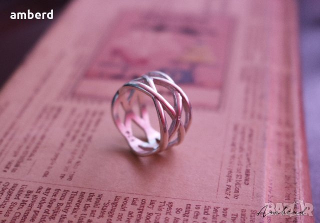 Сребърен пръстен модел R056, снимка 2 - Пръстени - 28854245