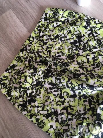 Разпродажба на дамски панталони, панталон цвят лайм/черно/бяло, памук, пролетни/летни стилни, снимка 9 - Панталони - 50220706