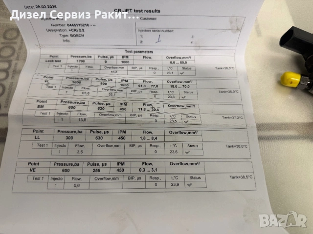 Дюзи за BMW е60 530 218кс/Х3  3,0д 204кс , снимка 3 - Части - 53999435
