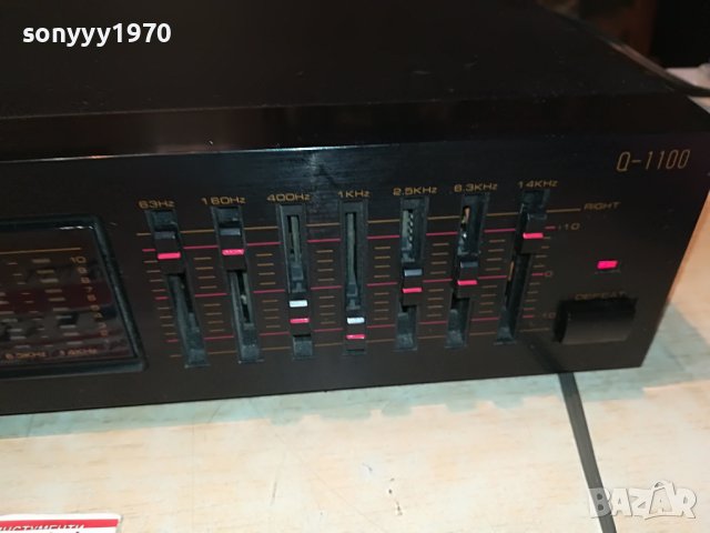 ПОРЪЧАН-SOUNDWAVE Q-1100 EQUALIZER-ВНОС SWISS 2009221125, снимка 6 - Ресийвъри, усилватели, смесителни пултове - 38059216