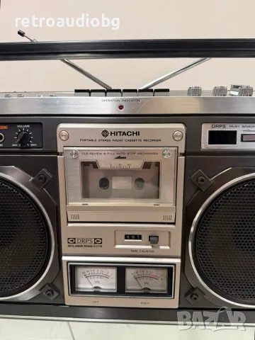 🔈ТОП колекционерски радиокасетофон Hitachi TRK-8180E Boombox🔈, снимка 3 - Радиокасетофони, транзистори - 55971605