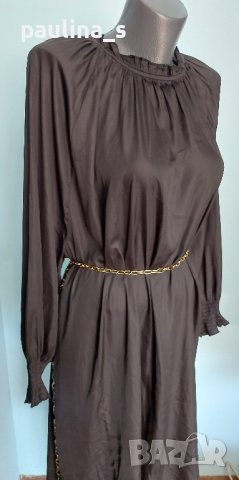 Маркова рокля тип туника с кожен ефект / голям размер , снимка 8 - Рокли - 44428717