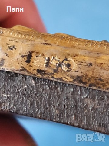 Руска икона с имперска ,царска проба 84. Датирана 1882 г., снимка 9 - Антикварни и старинни предмети - 40800405