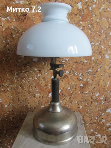 Старинна газена лампа , снимка 2 - Антикварни и старинни предмети - 51564154