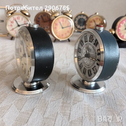 Часовник будилник Слава бяла стойка работещ, снимка 4 - Антикварни и старинни предмети - 44323440