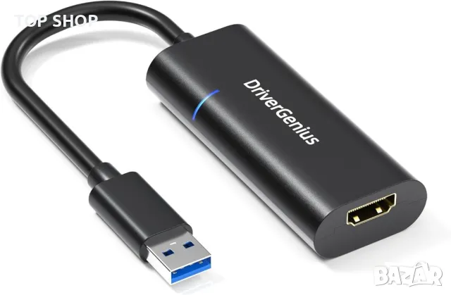 DriverGenius USB 3.0 Type-A към HDMI Display Adapter конвертор за монитор, 1080p/60Hz