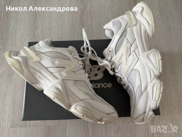 Сникърси New Balance 9060 Triple White бели, снимка 2 - Маратонки - 55920247