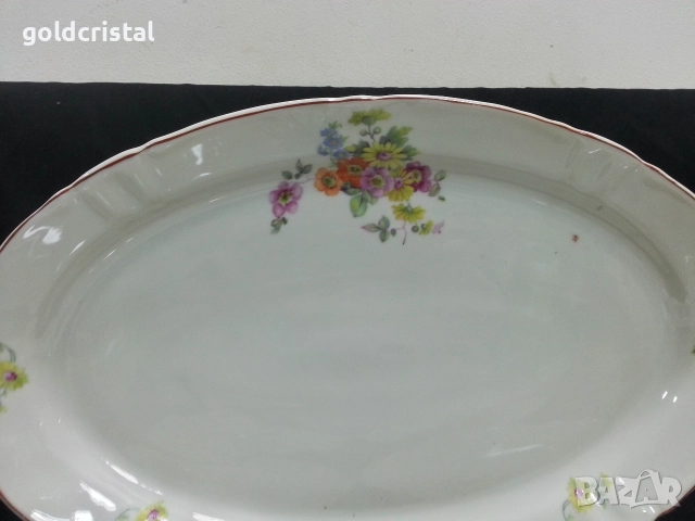 Стар български порцелан чинии , снимка 7 - Антикварни и старинни предмети - 52907602