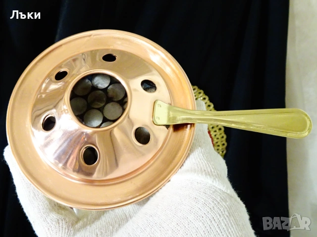 Меден спиртник,котлон,чиста мед. , снимка 4 - Антикварни и старинни предмети - 54058519