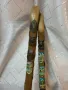 2 тиролски бастуна -и двата бастуна са почти пълни с типичните знаци ,значки ., снимка 2