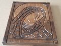 СТАРА дървена резбована Икона с Ботородица-дева Мария религия , снимка 4