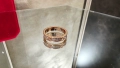 CARTIER Love Band Rose Gold Paved Diamonds Small Model Пръстен, снимка 5