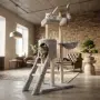Многоетажна котешка драскалка с къщичка и легло, снимка 2