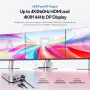 PULWTOP BD240D Dock за Mac mini M4/M4 Pro 2024 – DP 4K 144Hz, HDMI 4K 60Hz, M.2 NVMe до 4TB, снимка 6
