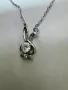 Сребърно колие с висулка и мойсанит (Диамант) 0.5 карата , снимка 9