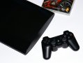 PS3 500GB PlayStation Плейстейшън 3 ПС3 с кутия, два конролера и игри, снимка 3