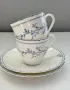 Два сета чашки с чинийки от английски костен порцелан, снимка 1