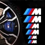 BMW M Sport Стикери за Спирачни Апарати (6 бр.) – Бял Цвят термоустойчиви, снимка 1