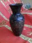 Месингова инкрустирана ваза, снимка 1 - Антикварни и старинни предмети - 31820130