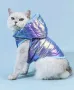Холограмно синьо - лилаво кучешко яке за куче кучета коте котка котешка дреха, снимка 1
