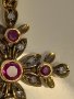 Златен кръст с рубини и брилянти уникат, снимка 7