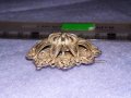 РАЗКОШНА СТАРИННА СРЕБЪРНА ФИЛИГРАННА ФЛОРАЛНА БРОШКА ФИНА МАЙСТОРСКА РЪЧНА ИЗРАБОТКА УНИКАТ 35809, снимка 17
