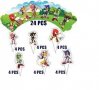 Соник Sonic 12 бр топери и кошнички украса декорация за мъфини кексчета торта парти, снимка 2