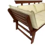 Диван Muhler Meranti с матрак и възглавница BEIGE, снимка 3