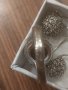 Сребърен комплект  обеци и пръстен с камъни Swarovski, снимка 7