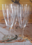 6 гравирани кристални чаши за вино/ шампанско, снимка 5