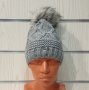 Нова зимна светлосива дамска шапка СилвърСтар с подплата плюш, снимка 9