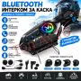 Интерком Блутут за Каска Bluetooth с Гласов Асистент и Шумопотискане, снимка 1
