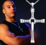 🚗🤞Бързи и яростни сребърен кръст - кръста на Дом. - колие 1 Fast and Furious - Dom's Cross:1 с филма, снимка 2