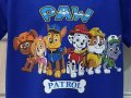 Нова детска тениска с дигитален печат PAW Patrol (Пес патрул) в цвят ротманс, снимка 2