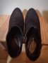 Нови -50% естествена кожа Laura Biagiotti естествен велур черни обувки 38 номер есенни дамски обувки, снимка 4
