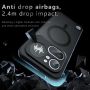 Магнитен Матов Калъф за Nothing Phone (4a) Pro - TPU+PC, 2.4m Airbag, 0.5mm защита, Черен, снимка 6