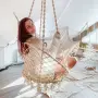 Висяща, въжена градинска люлка, снимка 1