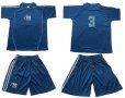 Екип за футбол/ волейбол/ хандбал с номера на гърба к-кт 12 броя синьо и бяло. С номера 2-11,13,14. , снимка 1 - Спортни дрехи, екипи - 37568349