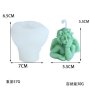 3D силиконов молд форма за свещи сапун умислен ангел, снимка 1 - Форми - 44196826