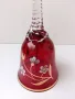 Мурано, камбанка от червено стъкло , снимка 2