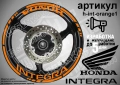 Honda Integra кантове и надписи за джанти, снимка 6