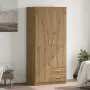 vidaXL Гардероб Artisan Дъб 80x52x180 cm Инженерна дървесина, снимка 2