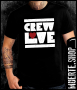 Тениска с щампа CREW LOVE