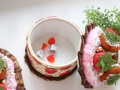 Кръгла Кутия за бижута, торта с френски макарони и ягоди, снимка 9
