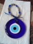 Турски амулет синьо стъклено око 14198, снимка 1