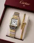 Cartier комплект часовник и гривна, снимка 2