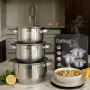 Cheffinger - комплект тенджери от неръждаема стомана – здравина, стил и готвене без компромис, снимка 1