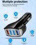 бързо зарядно за кола за телефон-таблет и др.4X Usb Quick Charge , снимка 5